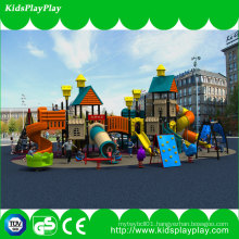 Plastic Slide Type Children Outdoor Playground with Swing